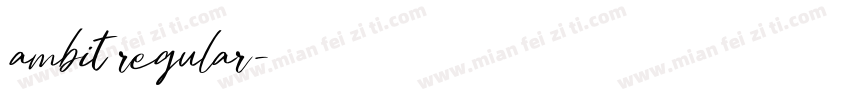 ambit regular字体转换